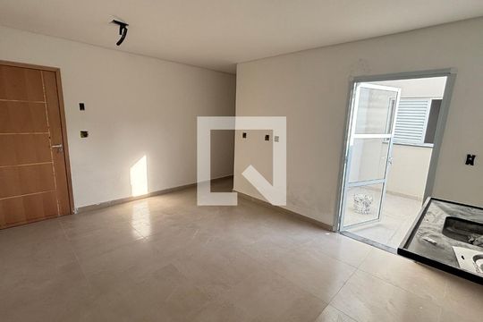 Sala/Cozinha de apartamento à venda com 2 quartos, 58m² em Vila Amabile Pezzolo, Santo André