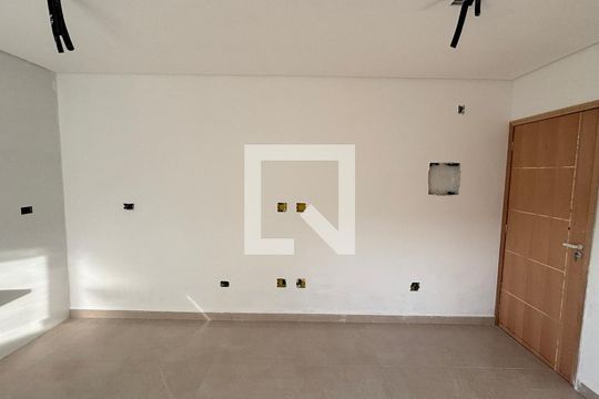 Sala/Cozinha de apartamento à venda com 2 quartos, 58m² em Vila Amabile Pezzolo, Santo André