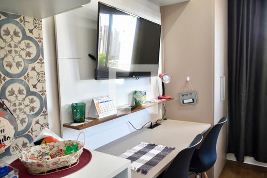 Cozinha de kitnet/studio para alugar com 0 quarto, 20m² em Vila Clementino, São Paulo