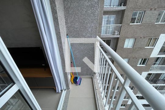 Varanda da Sala de apartamento para alugar com 1 quarto, 25m² em Vila Butantã, São Paulo