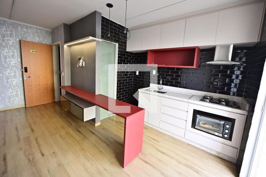Sala/Cozinha de apartamento para alugar com 2 quartos, 60m² em Vila Adelia, Goiânia