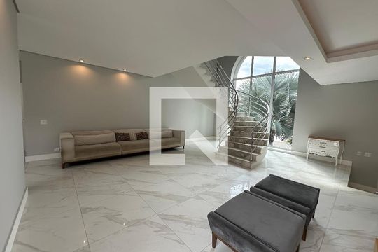 Sala de casa para alugar com 4 quartos, 412m² em Alphaville Residencial Um, Barueri