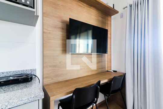 Studio - Quarto e Cozinha de kitnet/studio para alugar com 1 quarto, 27m² em Butantã, São Paulo