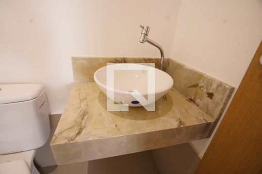 Lavabo da Sala/Cozinha de apartamento à venda com 2 quartos, 61m² em Setor Marista, Goiânia