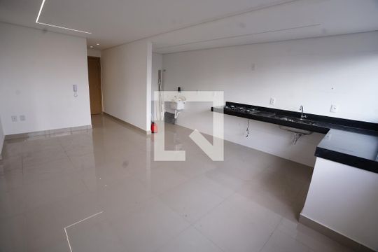 Sala/Cozinha de apartamento à venda com 2 quartos, 61m² em Setor Marista, Goiânia