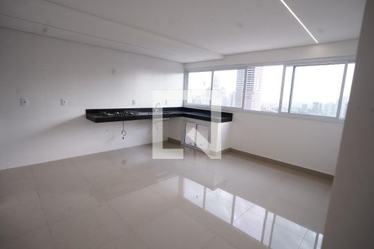 Sala/Cozinha de apartamento à venda com 2 quartos, 61m² em Setor Marista, Goiânia