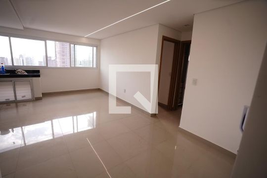 Sala/Cozinha de apartamento à venda com 2 quartos, 61m² em Setor Marista, Goiânia