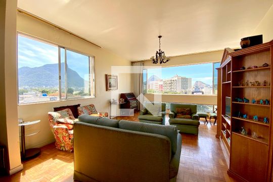 Sala de apartamento à venda com 4 quartos, 180m² em Gávea, Rio de Janeiro
