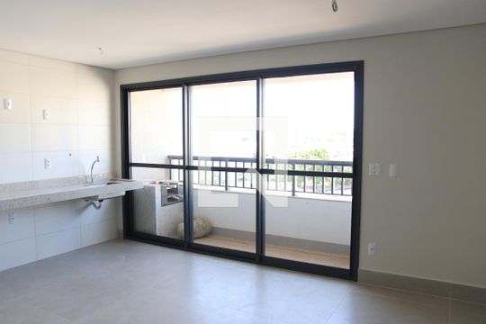 Sala e Cozinha de apartamento à venda com 3 quartos, 74m² em Setor Aeroporto, Goiânia