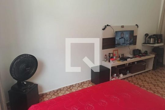 Sala e Quarto de apartamento para alugar com 1 quarto, 39m² em Boqueirão, Praia Grande