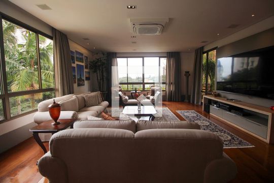 Sala de apartamento para alugar com 4 quartos, 425m² em Morumbi, São Paulo