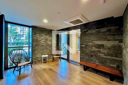 Hall Social Bloco de kitnet/studio à venda com 0 quarto, 22m² em Santo Amaro, São Paulo