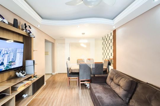 Sala de apartamento para alugar com 3 quartos, 73m² em Nova Petrópolis, São Bernardo do Campo
