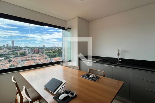 Varanda Sala de apartamento à venda com 3 quartos, 105m² em Nova Campinas, Campinas