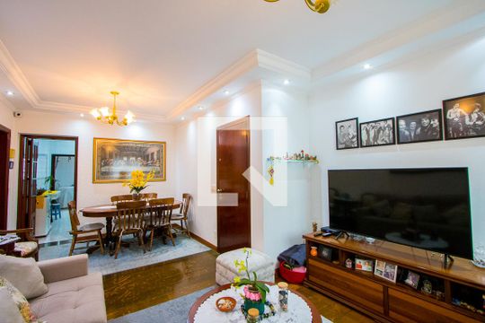 Sala de apartamento à venda com 2 quartos, 84m² em Vila Santa Teresa, Santo André