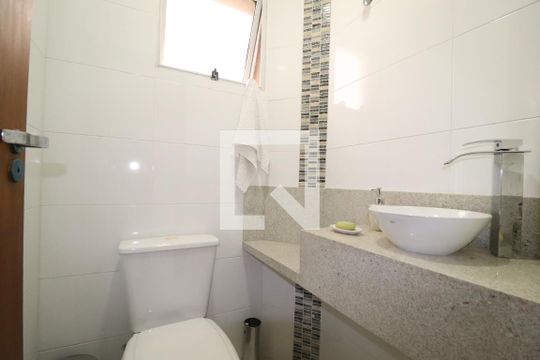 Lavabo de apartamento à venda com 3 quartos, 108m² em Campestre, Santo André