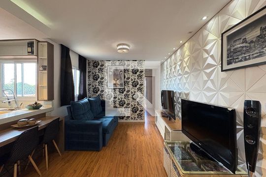 Sala de apartamento à venda com 2 quartos, 104m² em Jardim Ana Maria, Santo André