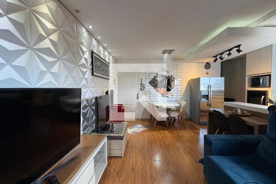 Sala de apartamento à venda com 2 quartos, 104m² em Jardim Ana Maria, Santo André