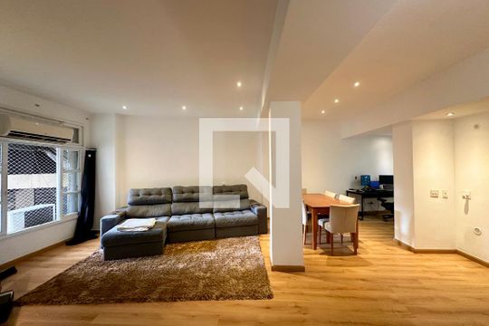 Sala de apartamento à venda com 2 quartos, 129m² em Laranjeiras, Rio de Janeiro