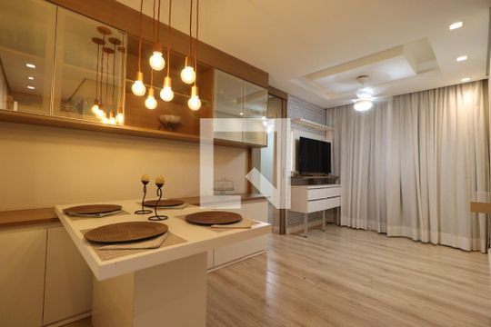 Sala de apartamento para alugar com 2 quartos, 48m² em City Ribeirão, Ribeirão Preto