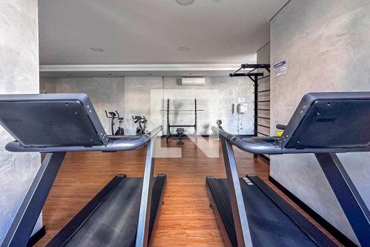 Área comum - Academia de apartamento para alugar com 2 quartos, 87m² em Jardim Bela Vista, Santo André