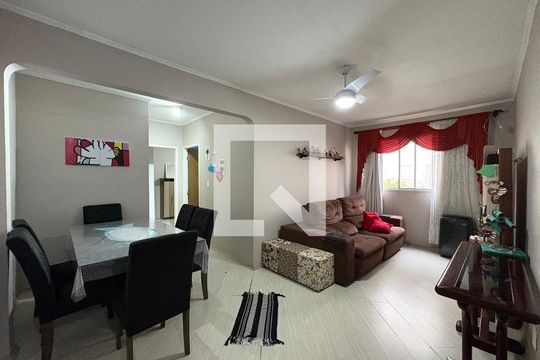 Sala de apartamento à venda com 2 quartos, 60m² em Vila Lutécia, Santo André