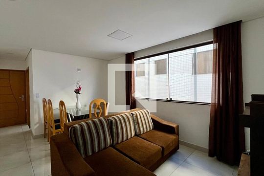 Sala de apartamento à venda com 3 quartos, 74m² em Monsenhor Messias, Belo Horizonte