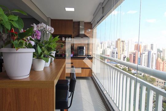 Varanda da Sala de apartamento para alugar com 3 quartos, 145m² em Jardim Lar Sao Paulo, São Paulo