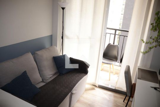 Sala de apartamento para alugar com 1 quarto, 28m² em República, São Paulo