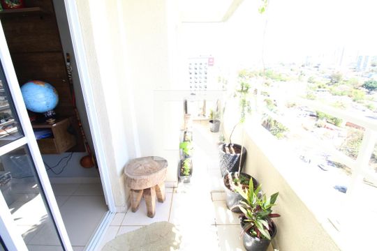 Sacada da Sala de apartamento para alugar com 2 quartos, 62m² em Monte Castelo, São José dos Campos