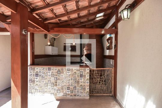 Churrasqueira de casa de condomínio para alugar com 4 quartos, 300m² em Chácara Nossa Senhora do Bom Conselho, São Paulo