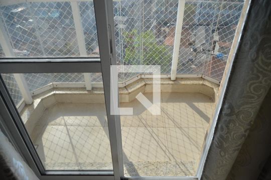 Varanda da Sala de apartamento para alugar com 2 quartos, 55m² em Parque das Nações, Santo André