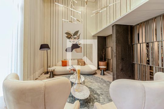 Hall Social de apartamento para alugar com 1 quarto, 45m² em Campo Belo, São Paulo