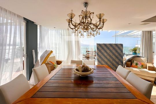 Sala de Jantar de apartamento para alugar com 4 quartos, 250m² em Canasvieiras, Florianópolis