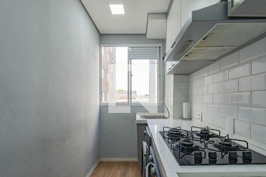 Cozinha e Área de Serviço de apartamento à venda com 2 quartos, 42m² em Vila Cristalia, São Paulo