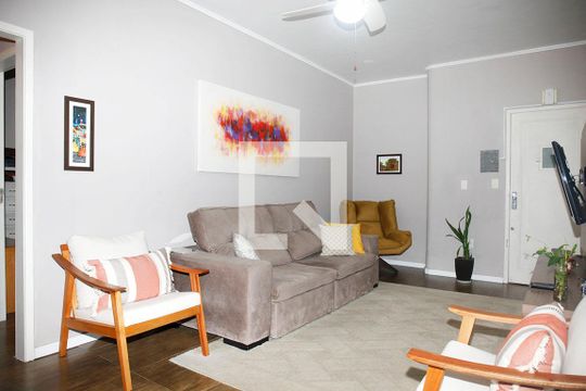 Sala de Estar de apartamento à venda com 2 quartos, 72m² em Santana, Porto Alegre