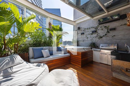 Varanda gourmet de apartamento à venda com 2 quartos, 103m² em Vila Olímpia, São Paulo