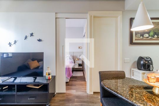 Sala de apartamento à venda com 1 quarto, 33m² em Jardim Paulista, São Paulo