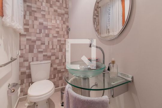 Lavabo de casa de condomínio à venda com 3 quartos, 126m² em Vila Nova, Porto Alegre