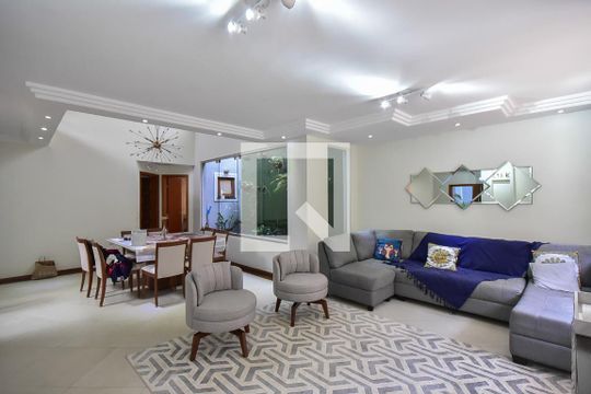 Sala de casa de condomínio à venda com 3 quartos, 289m² em Parque Monte Alegre, Taboão da Serra