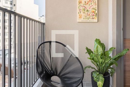 Varanda de apartamento à venda com 1 quarto, 23m² em Barra Funda, São Paulo