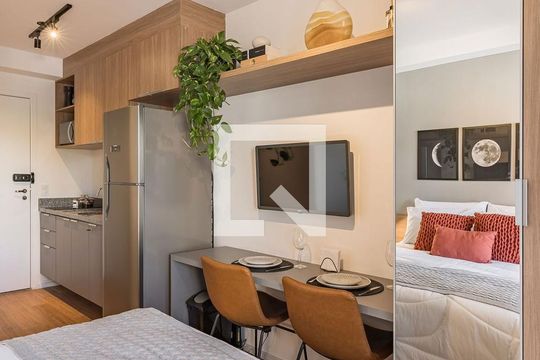 Studio de apartamento para alugar com 1 quarto, 23m² em Barra Funda, São Paulo
