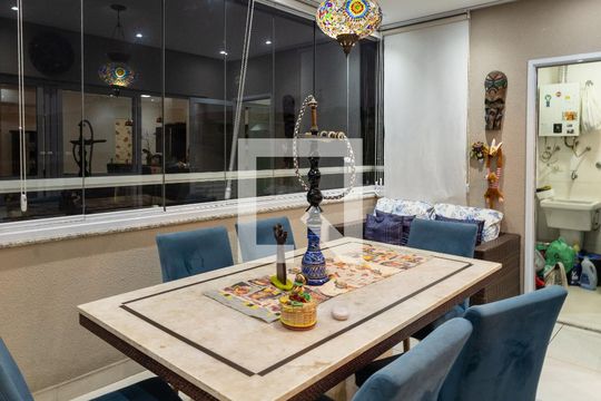 Varanda Gourmet de apartamento à venda com 3 quartos, 106m² em Jardim Cidalia, São Paulo