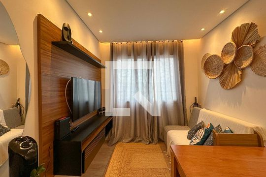 Sala/Cozinha de apartamento para alugar com 1 quarto, 32m² em Barra Funda, São Paulo