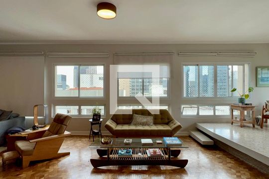 Sala de apartamento para alugar com 4 quartos, 264m² em Paraíso, São Paulo
