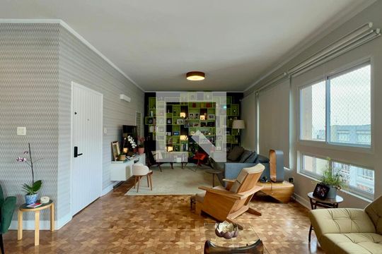 Sala de apartamento para alugar com 4 quartos, 264m² em Paraíso, São Paulo