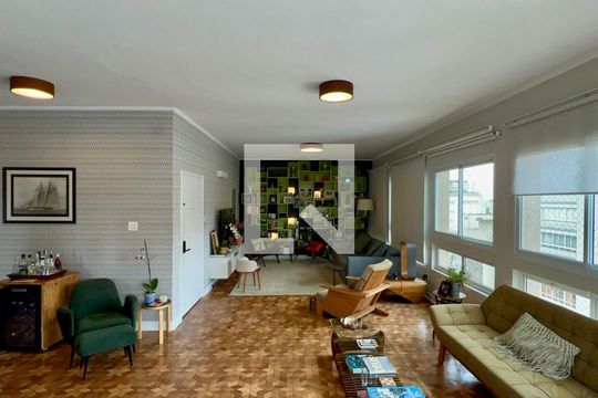 Sala de apartamento para alugar com 4 quartos, 264m² em Paraíso, São Paulo