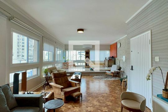 Sala de apartamento para alugar com 4 quartos, 264m² em Paraíso, São Paulo