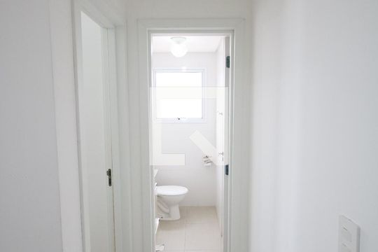 Corredor de apartamento para alugar com 1 quarto, 59m² em Maracanã, Praia Grande