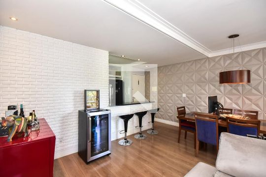 Sala de apartamento para alugar com 2 quartos, 87m² em Vila Andrade, São Paulo